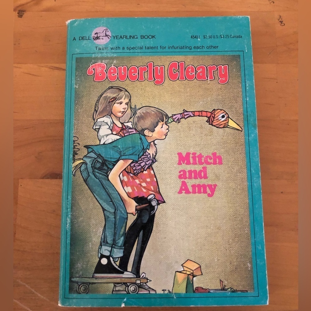 Beverly Cleary 'Mitch and Amy' Book 1967 edition soft cover